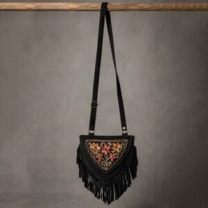 Black Kashmiri Sling Bag