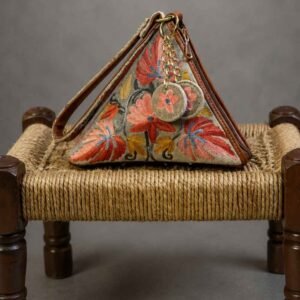 Kashmiri Velvet Triangle Bag
